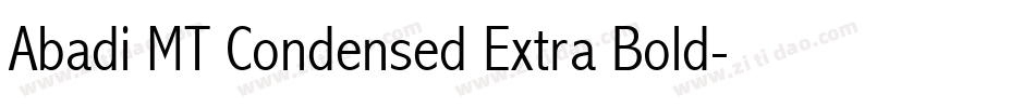 Abadi MT Condensed Extra Bold字体转换